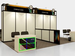 3a Inkjet Print - 750mmH Information Counter Front (Poles Visible)