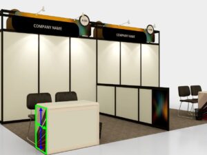 3d Inkjet Print on Compressed Foam – 750mmH Information Counter Side (Poles Not Visible)