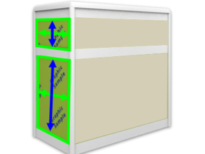 5b Inkjet Print - 1000mmH Information Counter Side (Poles Visible)
